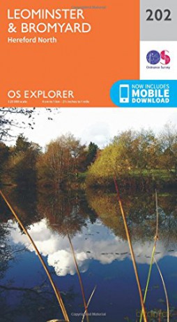 OS Explorer Map 202 Leominster and Bromyard - Ordnance Survey [KSIĄŻKA]