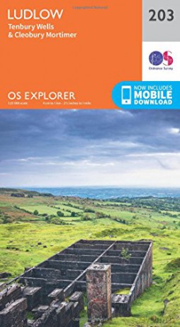 OS Explorer Map 203 Ludlow and Tenbury Wells - Ordnance Survey [KSIĄŻKA]