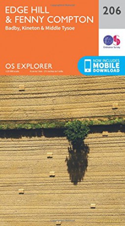 OS Explorer Map 206 Edge Hill and Fenny Compton - Ordnance Survey [KSIĄŻKA]