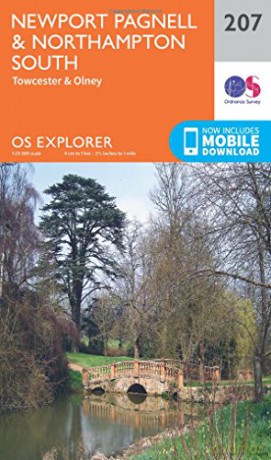 OS Explorer Map 207 Newport Pagnell and Northampton South - Ordnance Survey [KSIĄŻKA]