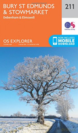OS Explorer Map 211 Bury St.Edmunds and Stowmarket - Ordnance Survey [KSIĄŻKA]