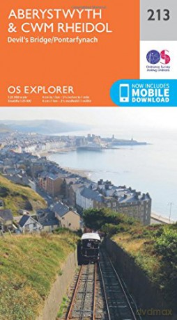 OS Explorer Map 213 Aberystwyth and Cwm Rheidol - Ordnance Survey [KSIĄŻKA]