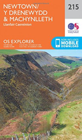 OS Explorer Map 215 Newtown, Llanfair Caereinion - Ordnance Survey [KSIĄŻKA]