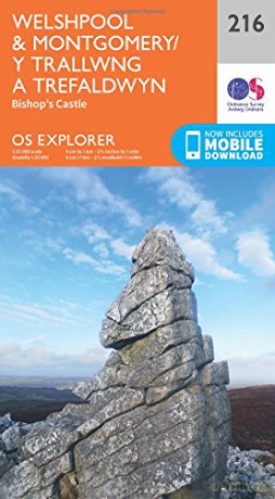 OS Explorer Map 216 Welshpool and Montgomery - Ordnance Survey [KSIĄŻKA]