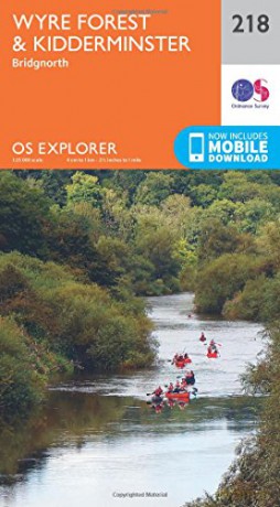 OS Explorer Map 218 Kidderminster and Wyre Forest - Ordnance Survey [KSIĄŻKA]