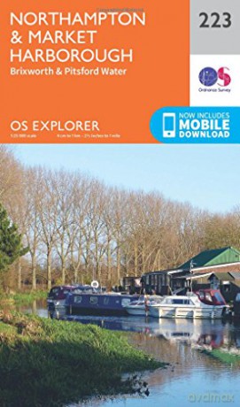 OS Explorer Map 223 Northampton and Market Harborough - Ordnance Survey [KSIĄŻKA]