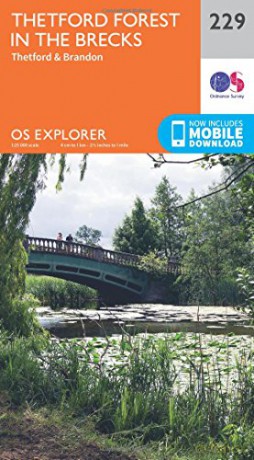 OS Explorer Map 229 Thetford Forest in the Brecks - Ordnance Survey [KSIĄŻKA]