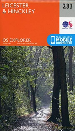 OS Explorer Map 233 Leicester and Hinckley - Ordnance Survey [KSIĄŻKA]