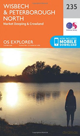 OS Explorer Map 235 Wisbech and Peterborough North - Ordnance Survey [KSIĄŻKA]