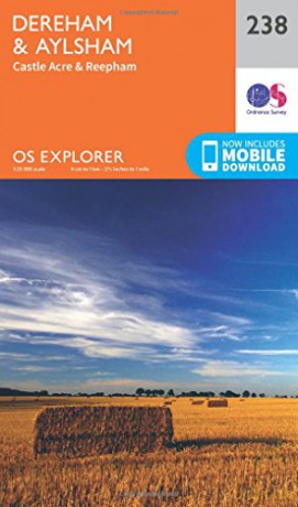 OS Explorer Map 238 East Dereham and Aylsham - Ordnance Survey [KSIĄŻKA]