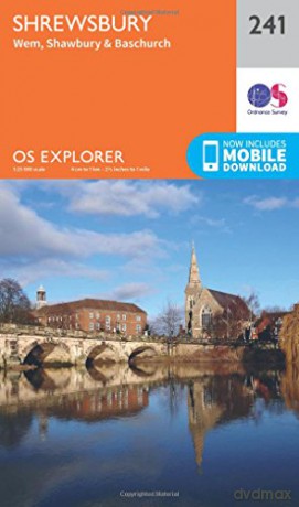 OS Explorer Map 241 Shrewsbury - Ordnance Survey [KSIĄŻKA]