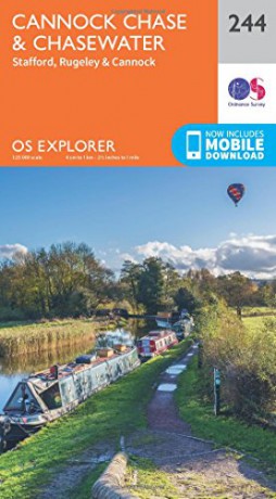OS Explorer Map 244 Cannock Chase - Ordnance Survey [KSIĄŻKA]