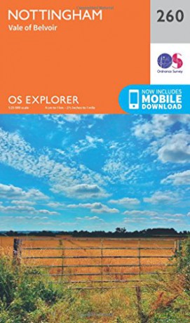 OS Explorer Map 260 Nottingham, Vale of Belvoir - Ordnance Survey [KSIĄŻKA]