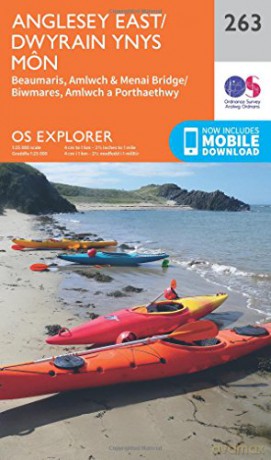 OS Explorer Map 263 Anglesey East - Ordnance Survey [KSIĄŻKA]