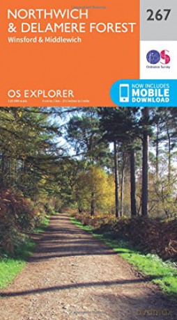 OS Explorer Map 267 Northwich and Delamere Forest - Ordnance Survey [KSIĄŻKA]
