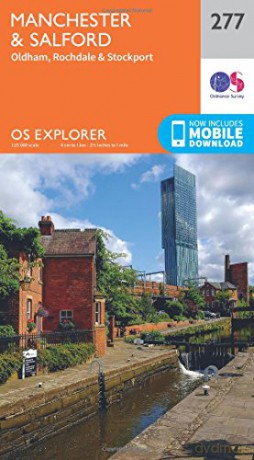 OS Explorer Map 277 Manchester and Salford OS Explorer Paper Map OS Explorer Active Map - Ordnance Survey [KSIĄŻKA]