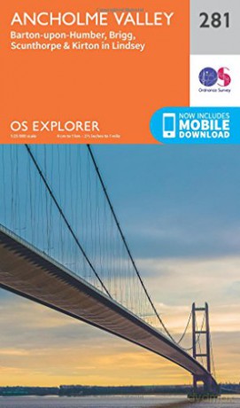 OS Explorer Map 281 Ancholme Valley OS Explorer Paper Map - Ordnance Survey [KSIĄŻKA]