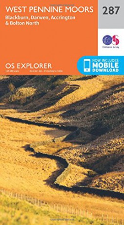 OS Explorer Map 287 West Pennine Moors - Blackburn Darwen and Accrington OS Explorer Paper Map - Ordnance Survey [KSIĄŻKA]