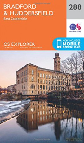 OS Explorer Map 288 Bradford and Huddersfield OS Explorer Paper Map OS Explorer Active Map - Ordnance Survey [KSIĄŻKA]