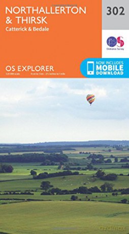 OS Explorer Map 302 Northallerton and Thirsk - Catterick and Bedale OS Explorer Paper Map - Ordnance Survey [KSIĄŻKA]