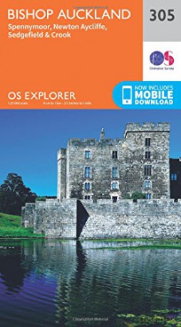 OS Explorer Map 305 Bishop Auckland - Spennymoor and Newtown OS Explorer Paper Map - Ordnance Survey [KSIĄŻKA]
