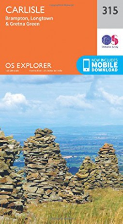 OS Explorer Map 315 Carlisle, Brampton, Longtown and Gretna Green OS Explorer Paper Map - Ordnance Survey [KSIĄŻKA]