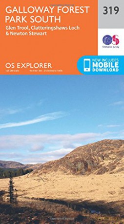 OS Explorer Map 319 Galloway Forest Park South OS Explorer Paper Map - Ordnance Survey [KSIĄŻKA]