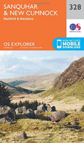 OS Explorer Map 328 Sanquhar and New Cumnock OS Explorer Active Map - Ordnance Survey [KSIĄŻKA]