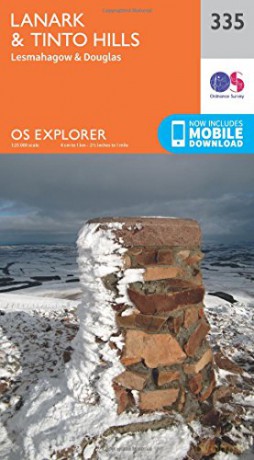 OS Explorer Map 335 Lanark and Tinto Hills OS Explorer Paper Map - Ordnance Survey [KSIĄŻKA]