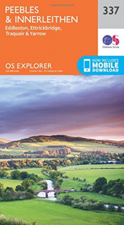 OS Explorer Map 337 Peebles and Innerleithen OS Explorer Paper Map OS Explorer Active Map - Ordnance Survey [KSIĄŻKA]