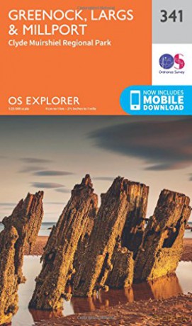 OS Explorer Map 341 Greenock, Largs and Millport OS Explorer Paper Map - Ordnance Survey [KSIĄŻKA]