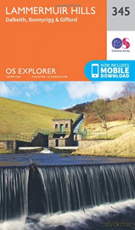 OS Explorer Map 345 Lammermuir Hills OS Explorer Active Map - Ordnance Survey [KSIĄŻKA]
