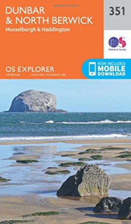 OS Explorer Map 351 Dunbar and North Berwick OS Explorer Paper Map - Ordnance Survey [KSIĄŻKA]
