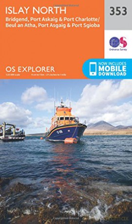 OS Explorer Map 353 Islay North OS Explorer Paper Map OS Explorer Active Map - Ordnance Survey [KSIĄŻKA]