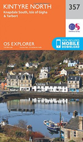 OS Explorer Map 357 Kintyre North OS Explorer Paper Map OS Explorer Active Map - Ordnance Survey [KSIĄŻKA]