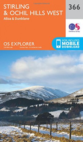 OS Explorer Map 366 Stirling and Ochil Hills West OS Explorer Paper Map - Ordnance Survey [KSIĄŻKA]