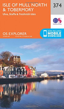 OS Explorer Map 374 Isle of Mull North and Tobermory OS Explorer Paper Map - Ordnance Survey [KSIĄŻKA]