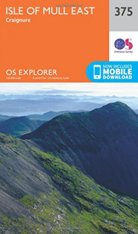 OS Explorer Map 375 Isle of Mull East OS Explorer Paper Map - Ordnance Survey [KSIĄŻKA]