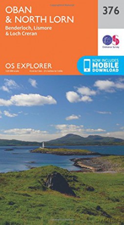 OS Explorer Map 376 Oban and North Lorn OS Explorer Paper Map OS Explorer Active Map - Ordnance Survey [KSIĄŻKA]