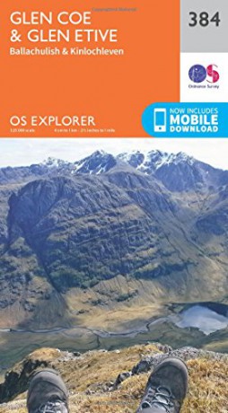OS Explorer Map 384 Glen Coe OS Explorer Paper Map - Ordnance Survey [KSIĄŻKA]