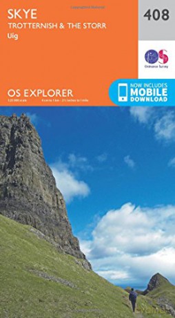 OS Explorer Map 408 Skye - Trotternish and the Storr OS Explorer Paper Map - Ordnance Survey [KSIĄŻKA]