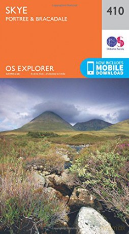 OS Explorer Map 410 Skye Portree and Bracadale OS Explorer Paper Map OS Explorer Active Map - Ordnance Survey [KSIĄŻKA]