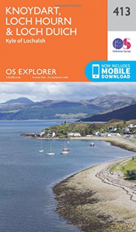OS Explorer Map 413 Knoydart, Loch Hourn and Loch Duich OS Explorer Paper Map - Ordnance Survey [KSIĄŻKA]
