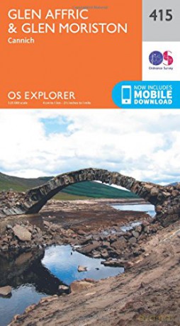 OS Explorer Map 415 Glen Affric and Glen Moriston OS Explorer Paper Map - Ordnance Survey [KSIĄŻKA]