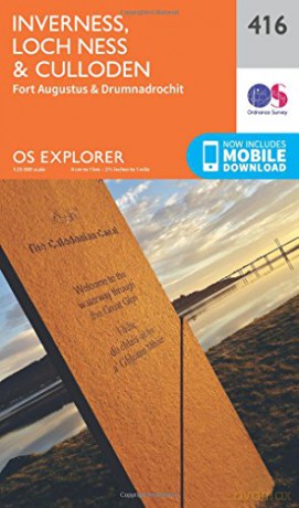 OS Explorer Map 416 Inverness, Loch Ness and Culloden OS Explorer Paper Map - Ordnance Survey [KSIĄŻKA]