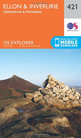 OS Explorer Map 421 Ellon and Inverurie OS Explorer Paper Map OS Explorer Active Map - Ordnance Survey [KSIĄŻKA]