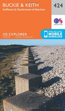 OS Explorer Map 424 Buckie and Keith OS Explorer Paper Map - Ordnance Survey [KSIĄŻKA]