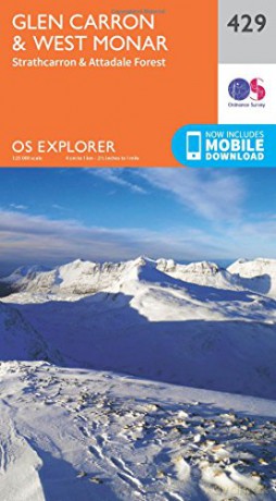 OS Explorer Map 429 Glen Carron and West Monar OS Explorer Active Map - Ordnance Survey [KSIĄŻKA]