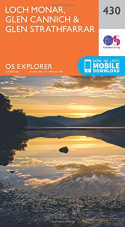 OS Explorer Map 430 Loch Monar, Glen Cannich and Glen Strathfarrar OS Explorer Active Map - Ordnance Survey [KSIĄŻKA]