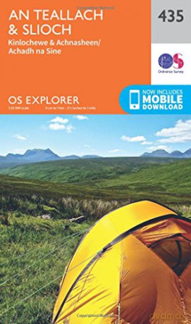 OS Explorer Map 435 An Teallach and Slioch OS Explorer Paper Map - Ordnance Survey [KSIĄŻKA]